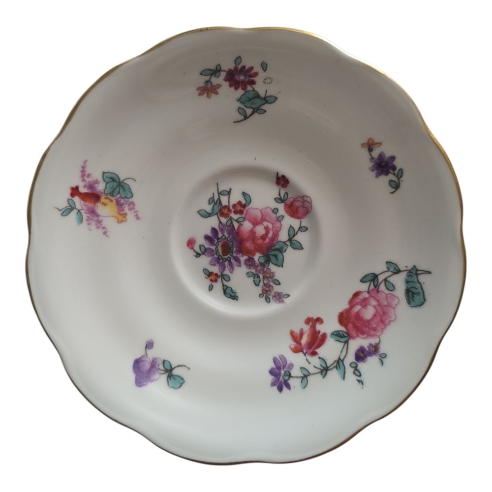 Vintage‎ Higgins & Seiter Floral Saucer Plate Collectible
